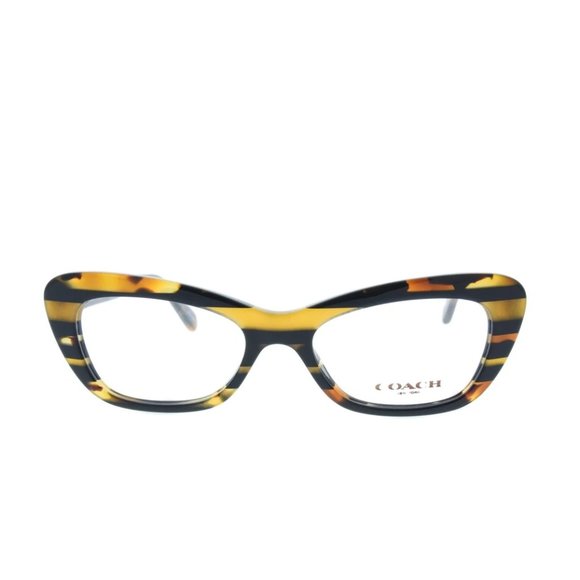 Coach HC 6108 5440 Black Amber Eyeglasses ODU